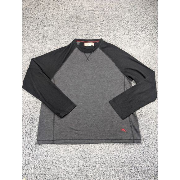 Tommy Bahama Sweater Men Extra Large Gray Black Classiccore Preppy Normcore - Picture 1 of 6